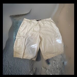 Mecca Cream Cotton Shorts